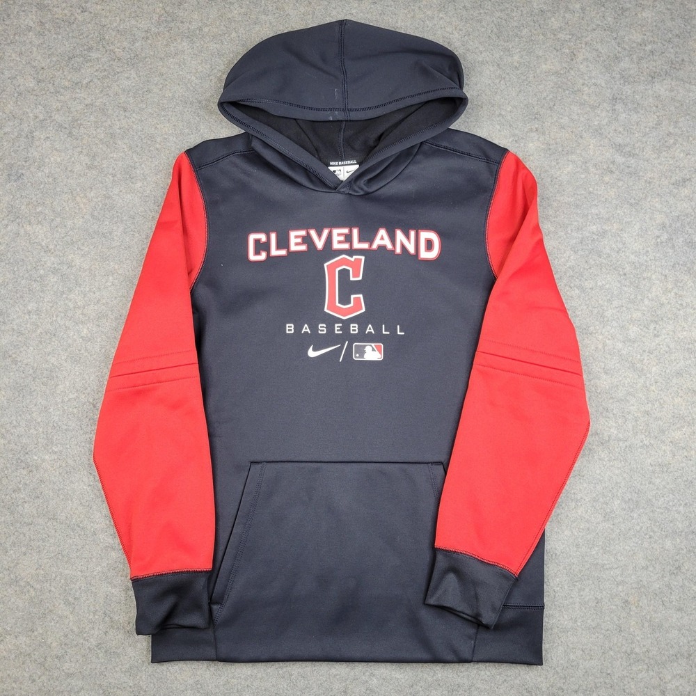 Nike Cleveland Baseball Hoodie - Navy and Red